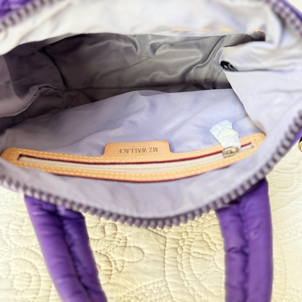 MZ Wallace Micro Sutton Purple Violet Bag Purse Small Petite w/Tag PRISTINE VHTF - Picture 9 of 12